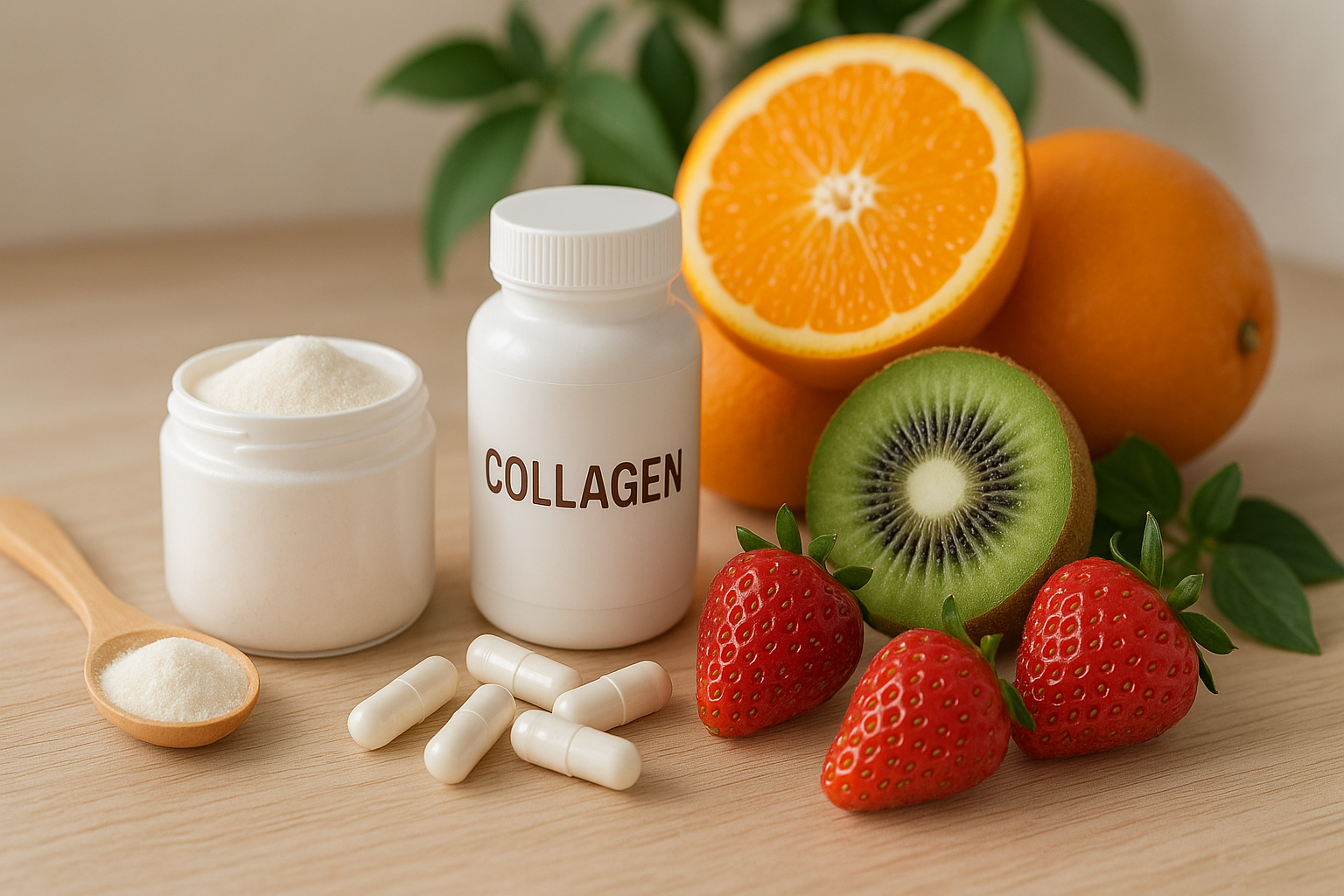 콜라겐 보충제와 영양소
