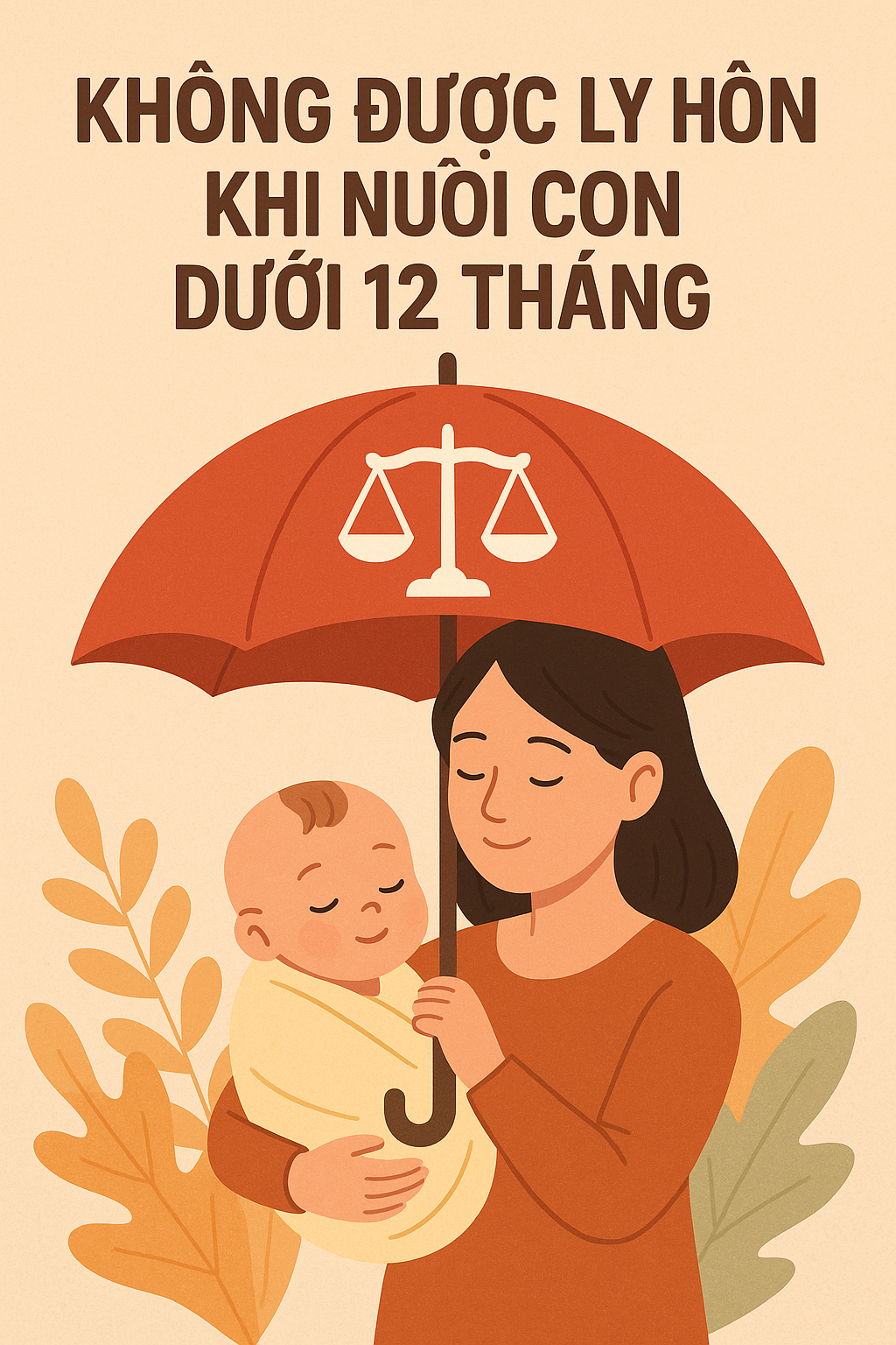 Không được ly hôn khi nuôi con dưới 12 tháng