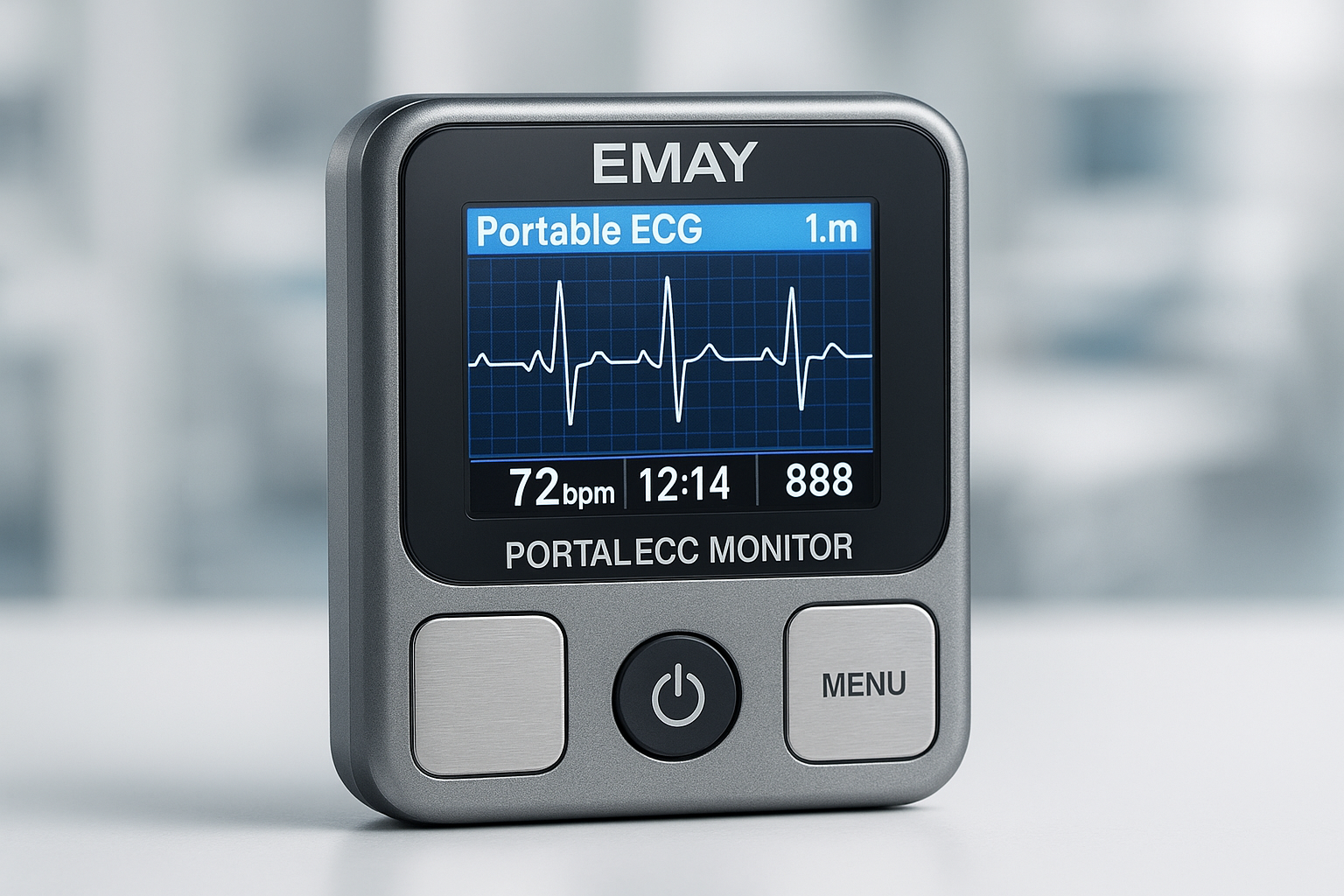EMAY Portable ECG Monitor - Professional Medical Device