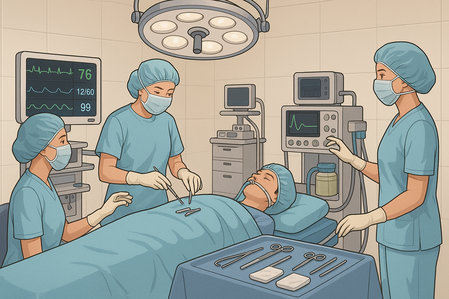 Operating Theater Patient Monitoring
