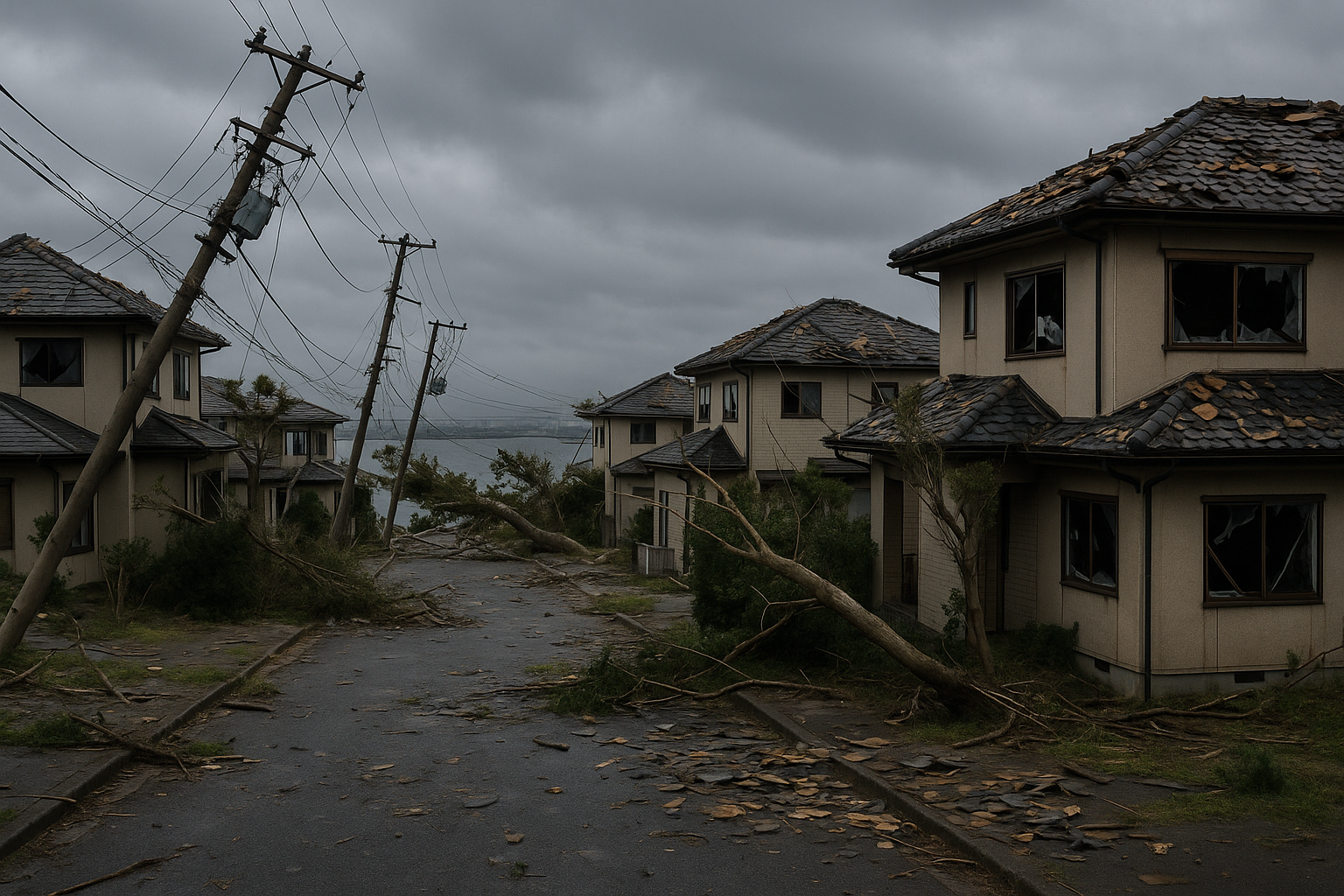 木更津市湾岸エリアの台風被害