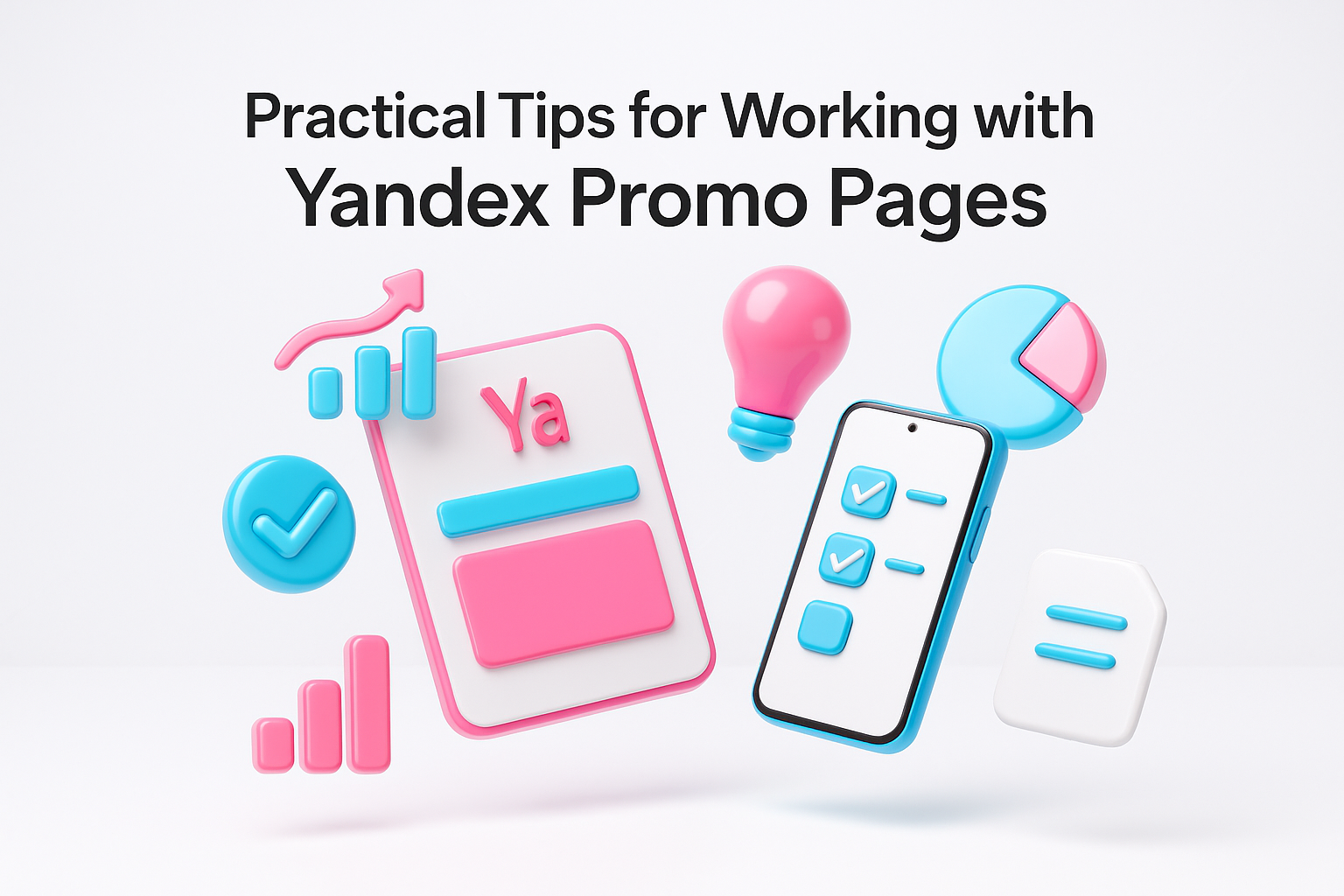 Practical Tips for Yandex Promo Pages - 3D Design