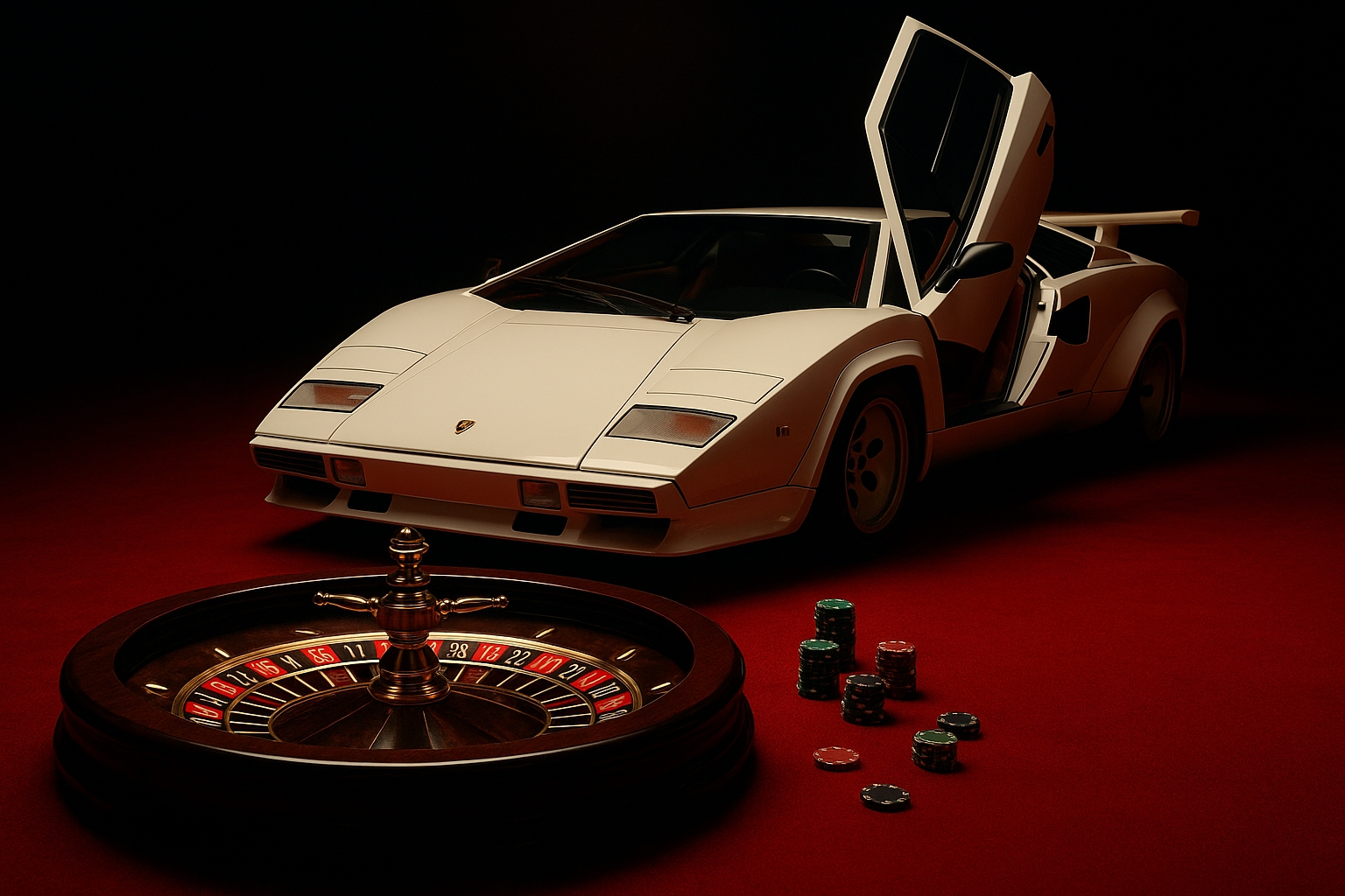 Luxuriöse Casino Tischspiele mit Lamborghini