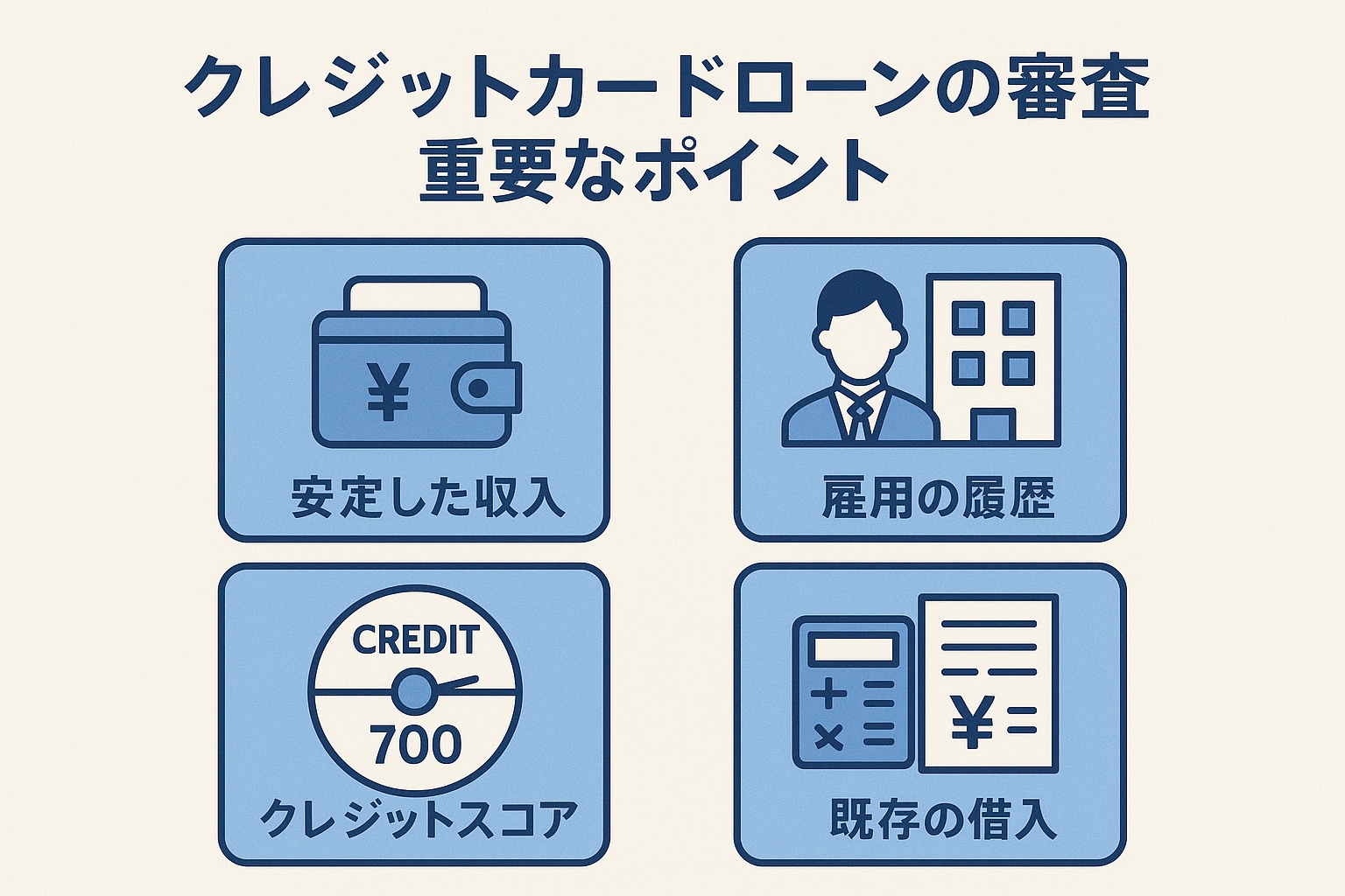 カードローン審査の重要項目