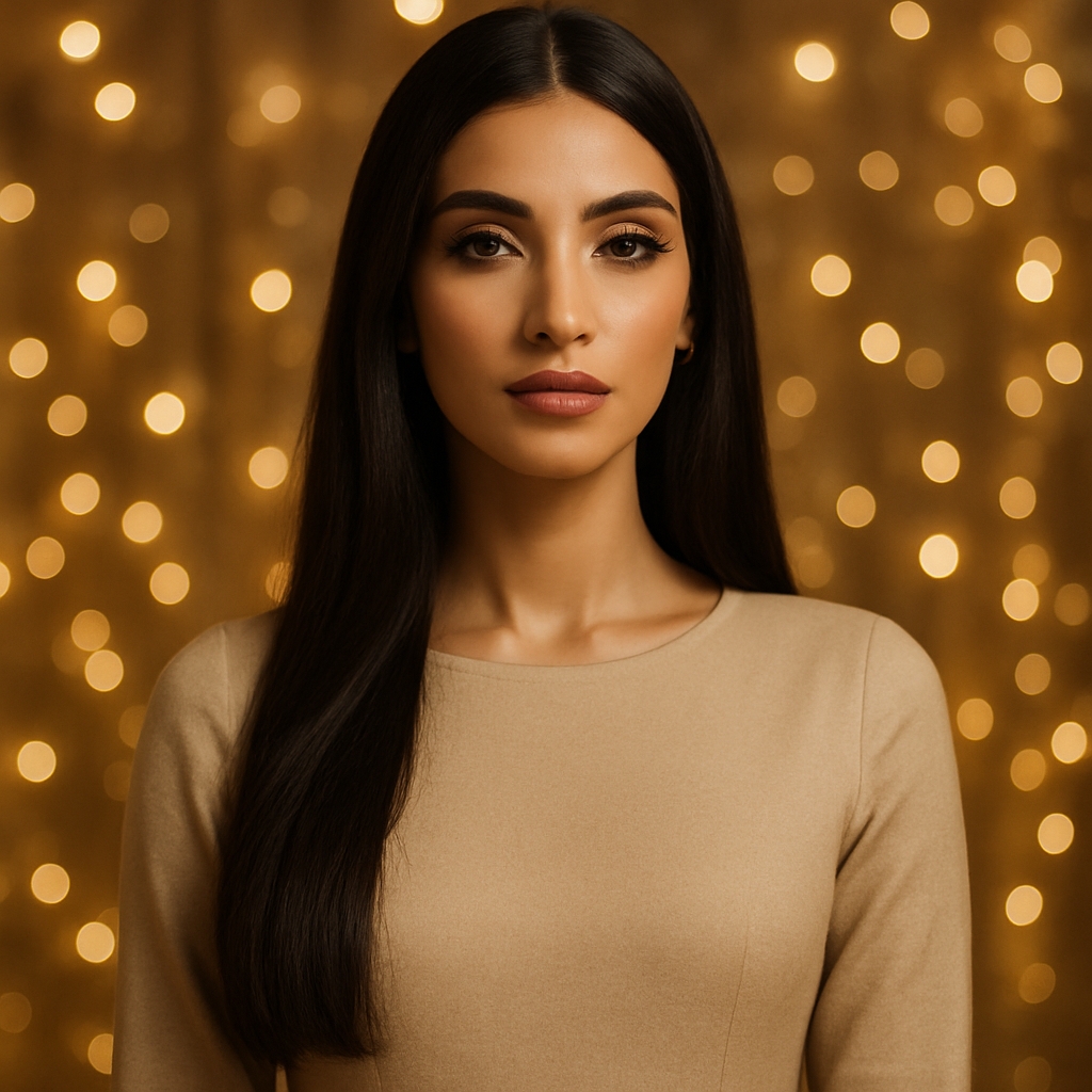 Woman with beautiful long hair