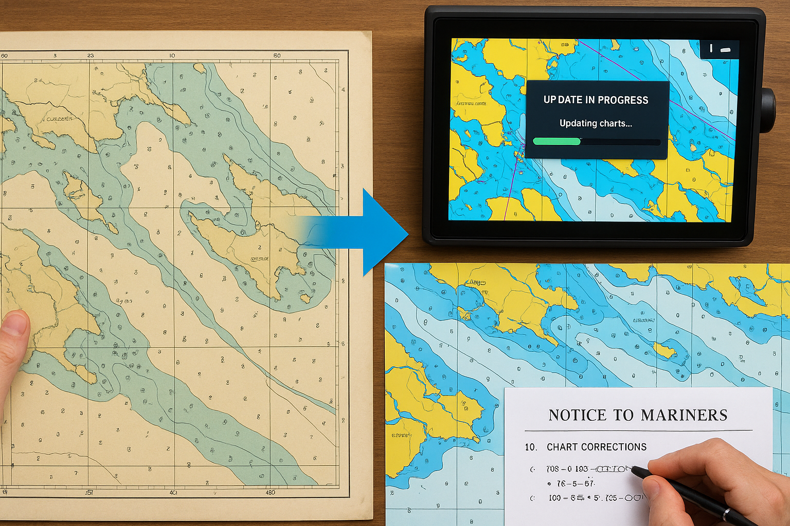 プレジャーボート用海図の更新・メンテナンス