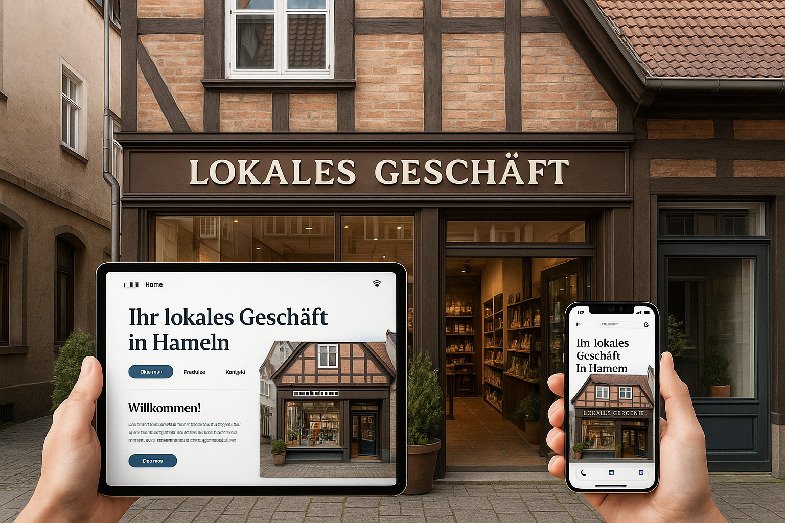 Lokales Unternehmen in Hameln mit erfolgreicher digitaler Präsenz und moderner Website