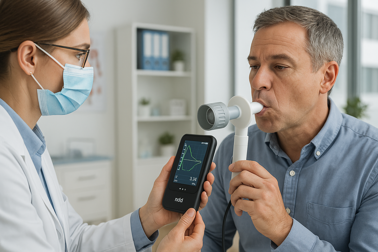 NDD EasyOne Air in Clinical Use