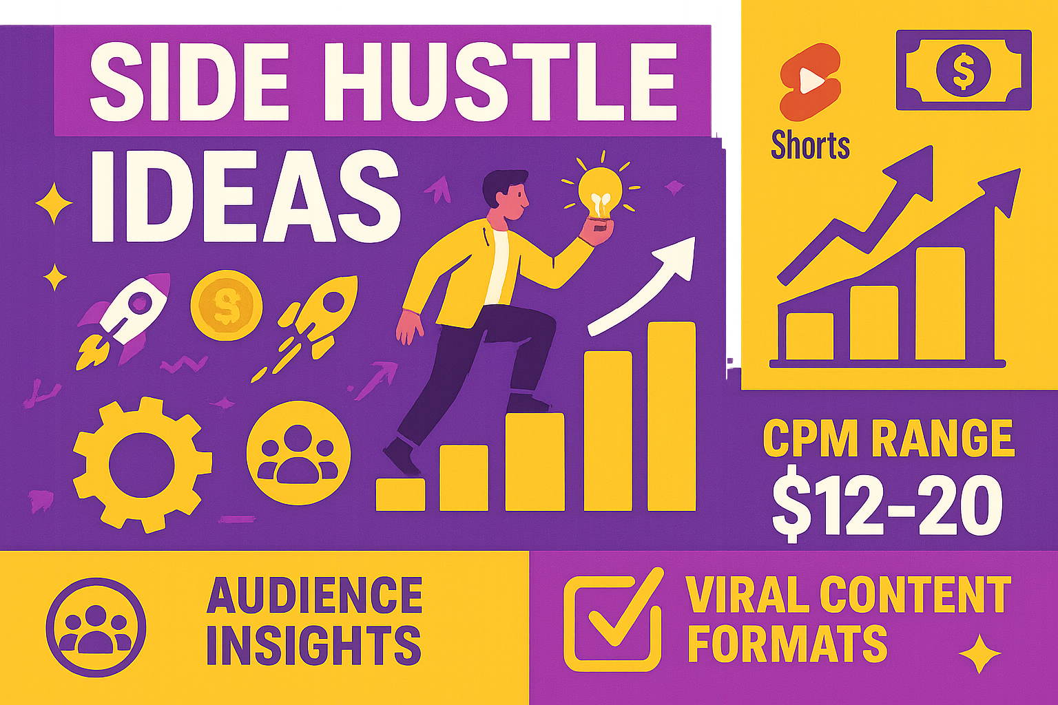 Side Hustle Ideas Infographic