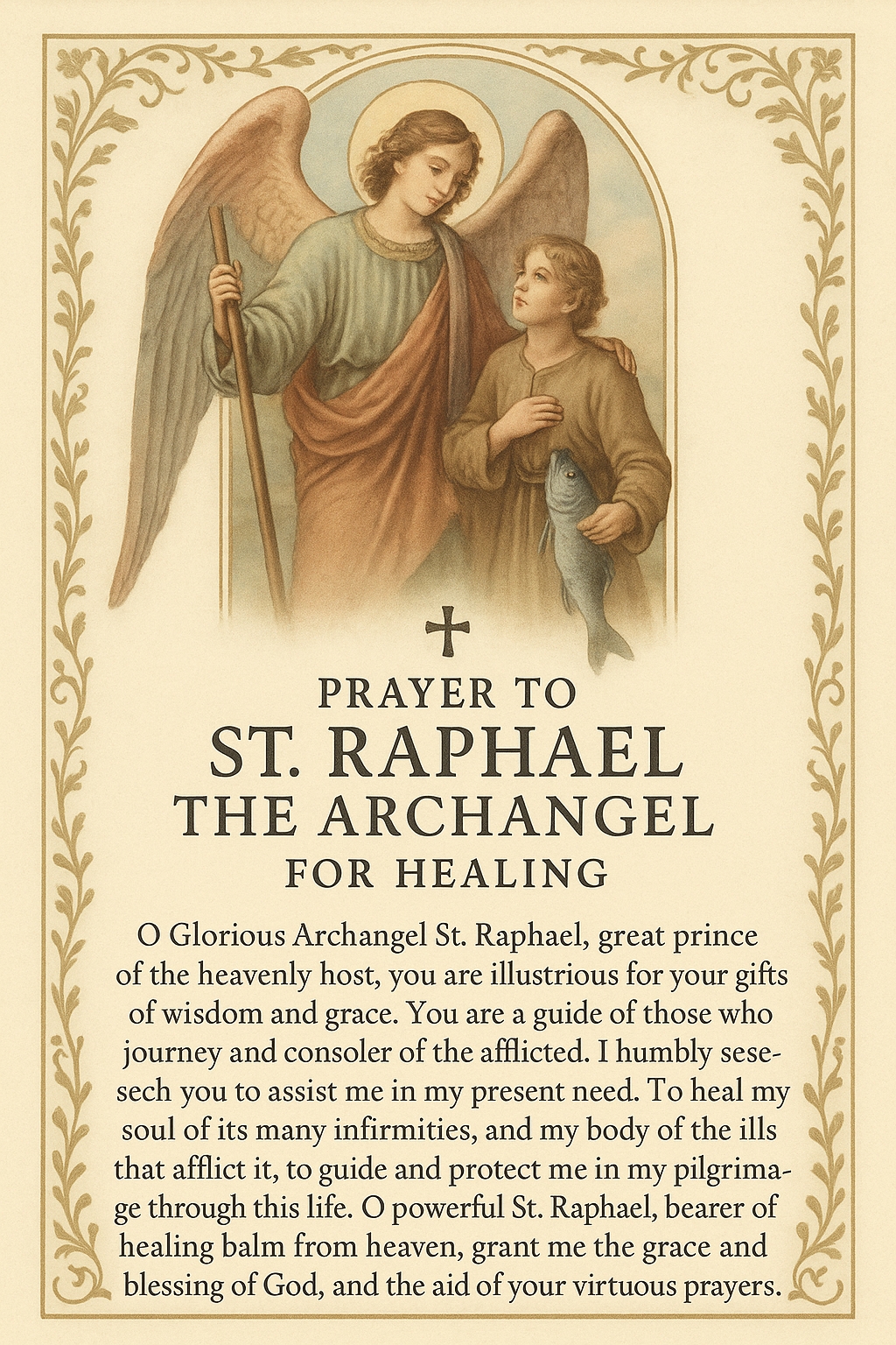 Prayer to St. Raphael the Archangel for Healing