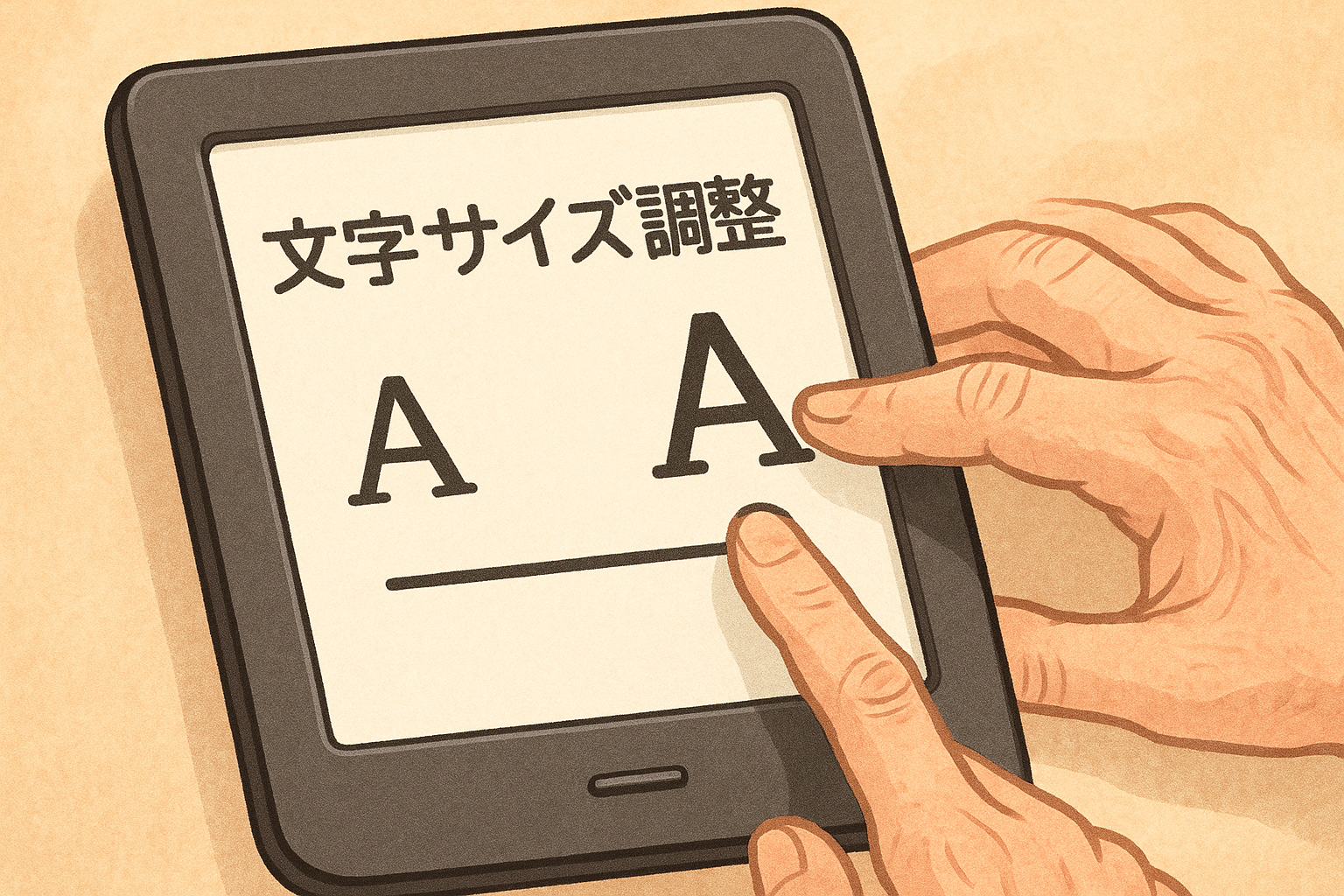 電子書籍の文字サイズ調整機能