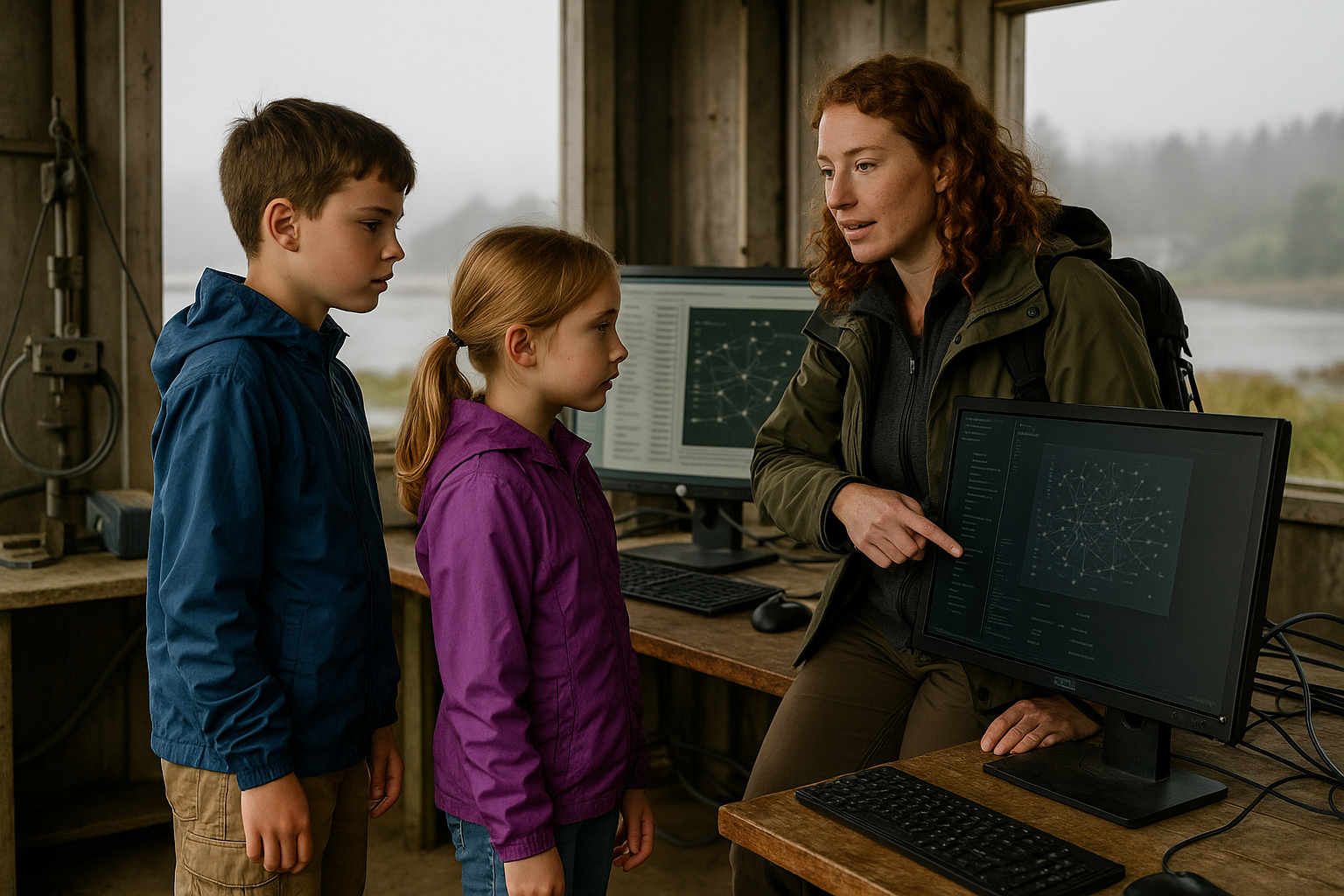 At the marine research station