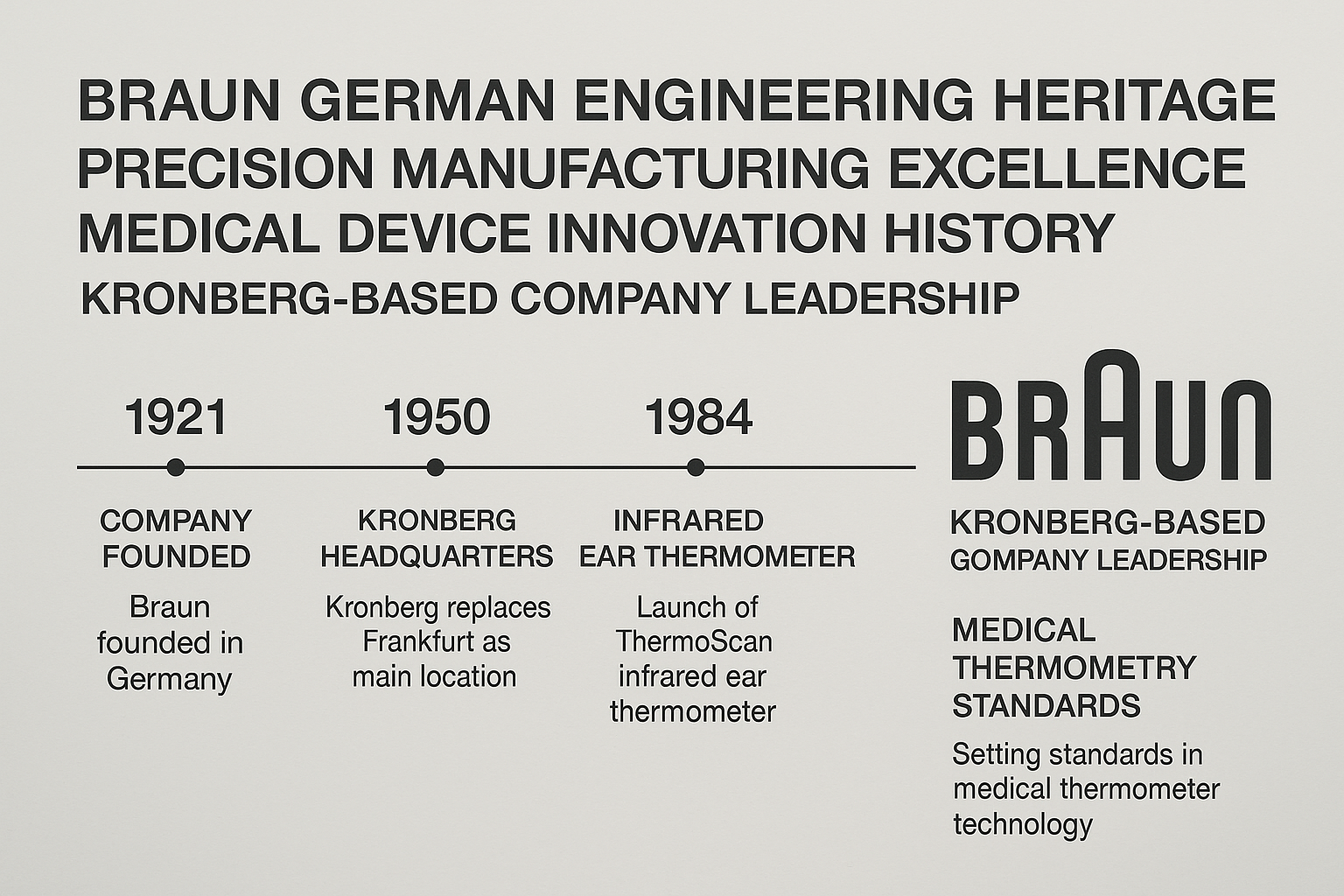 Braun German Engineering Heritage Timeline