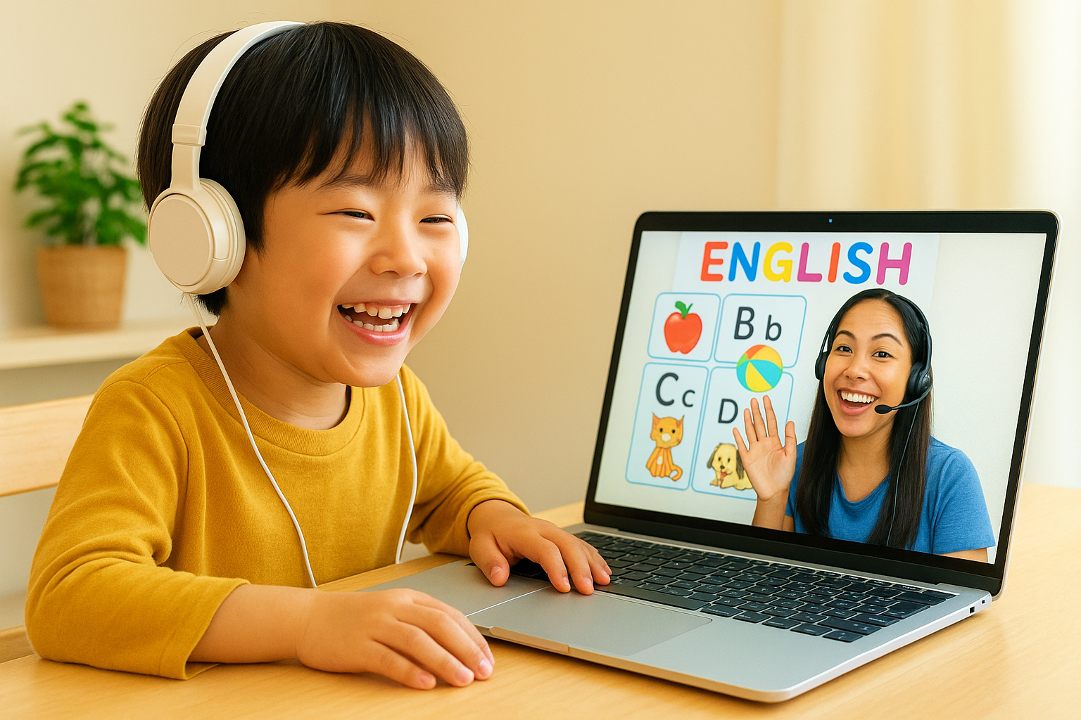 ワールドアイキッズのレッスン風景