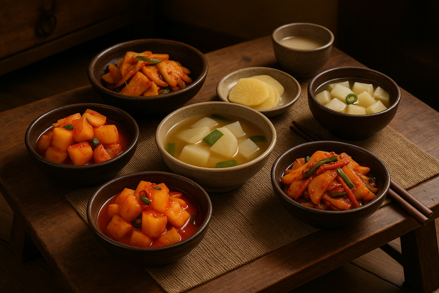 다양한 무 요리