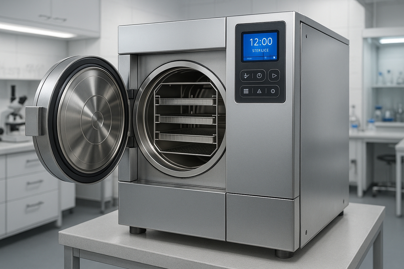 AUTOCLAVE MODERNE LABORATOIRE