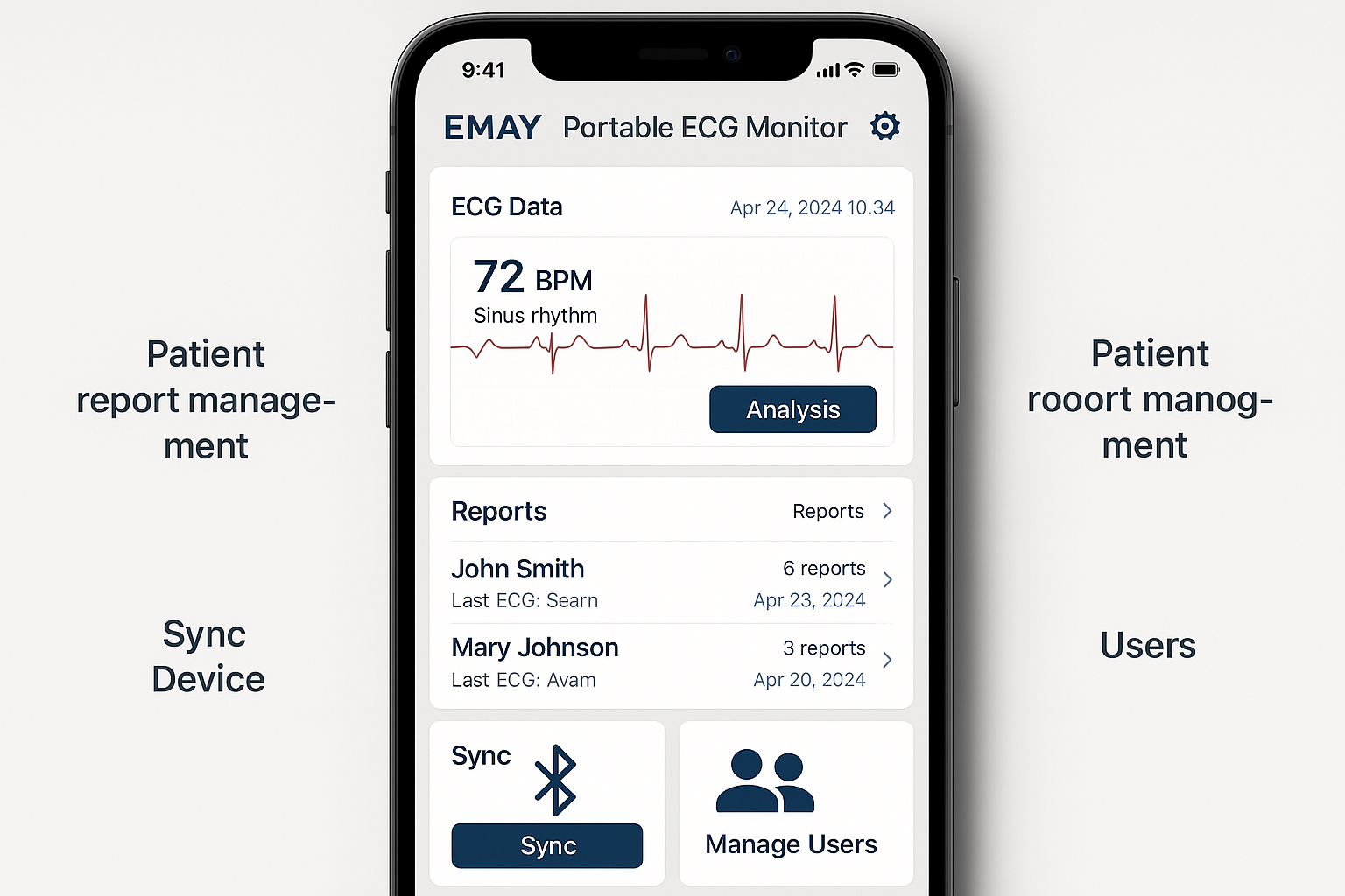 EMAY Mobile App Interface