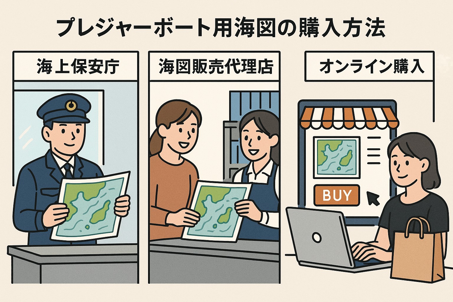 プレジャーボート用海図の入手方法と購入ガイド