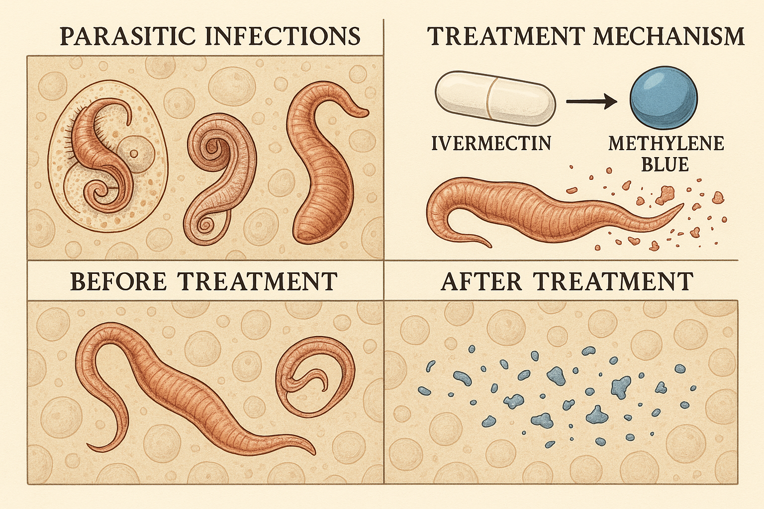 Traitement des infections parasitaires
