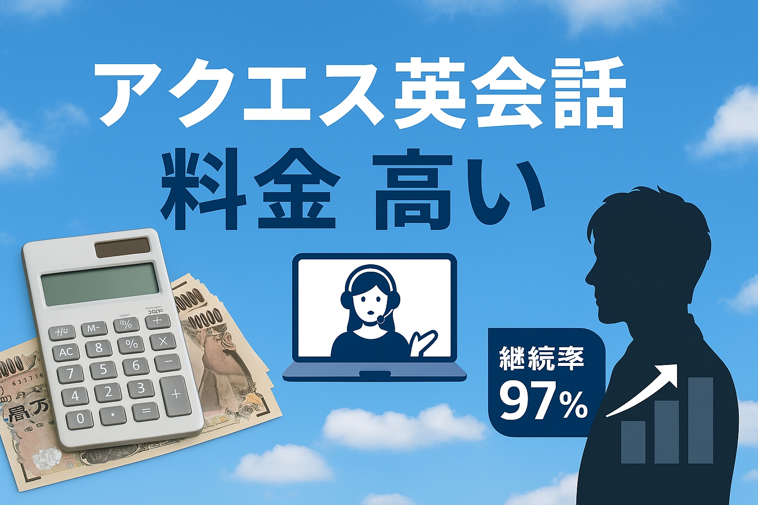 アクエス英会話の料金に関するブログ記事のサムネイル
