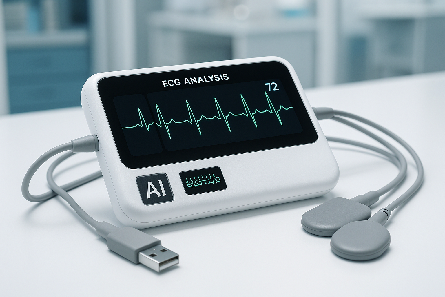 AI-Powered Portable ECG Device