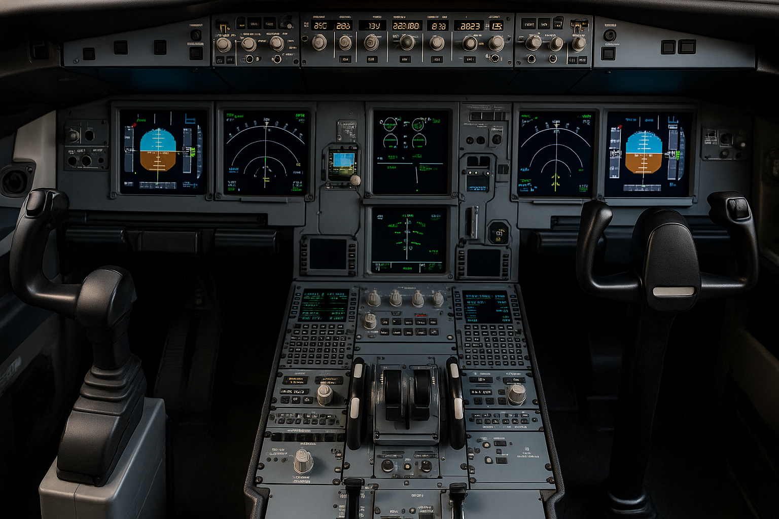 Modern Cockpit Flight Controls