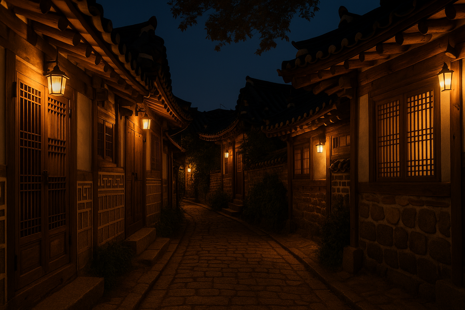 익선동 야경