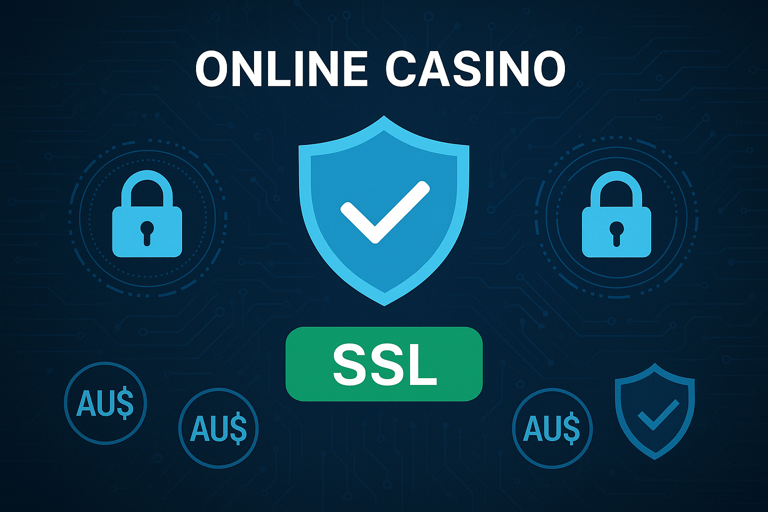 Secure Online Casino Gaming Interface with SSL Protection