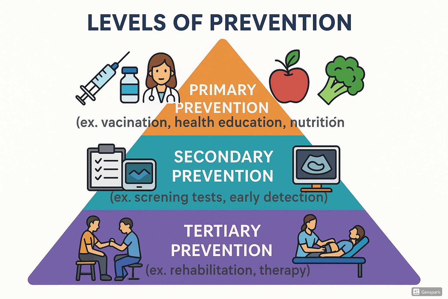 Levels of Prevention Diagram