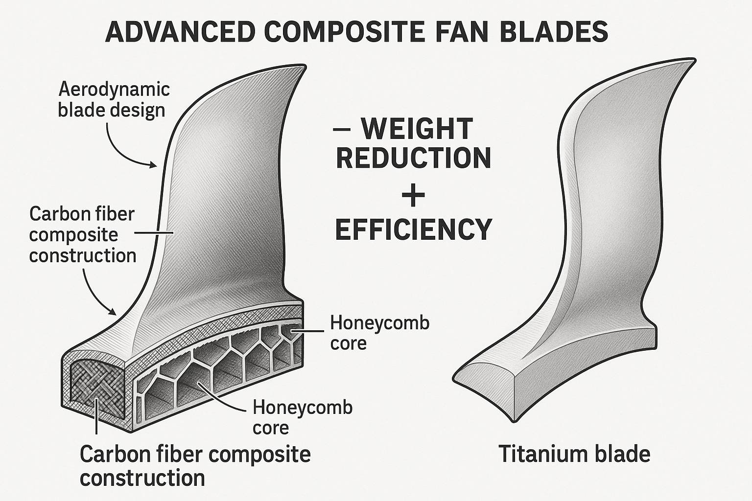 Advanced Composite Fan Blades Design