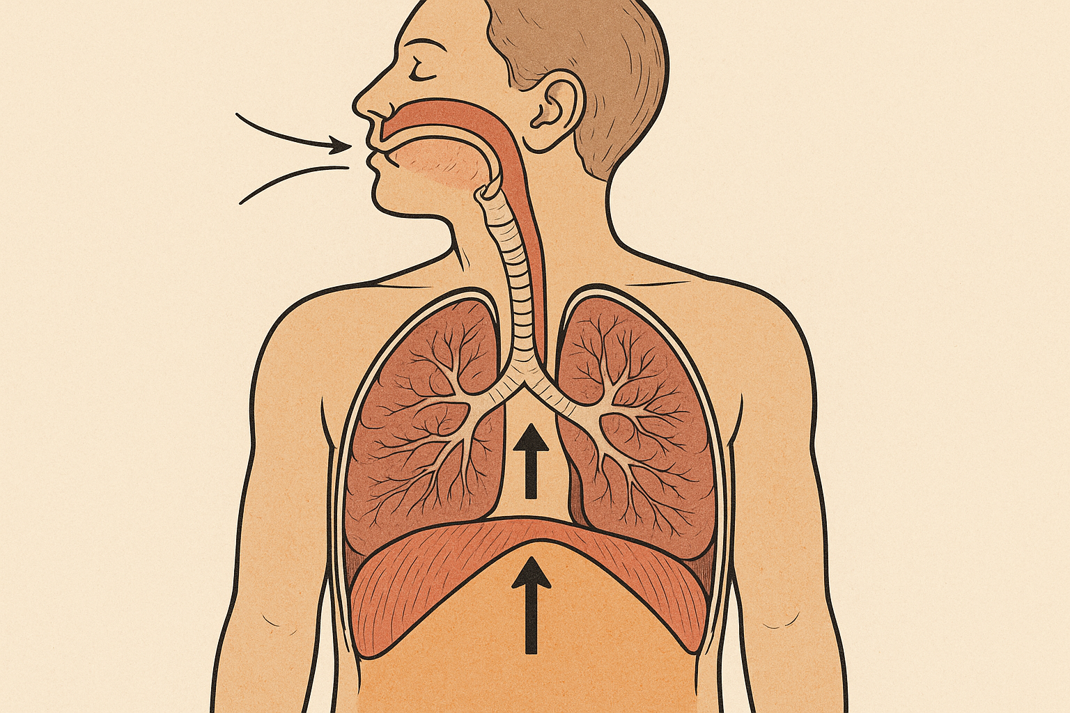 복식호흡 해부학적 구조