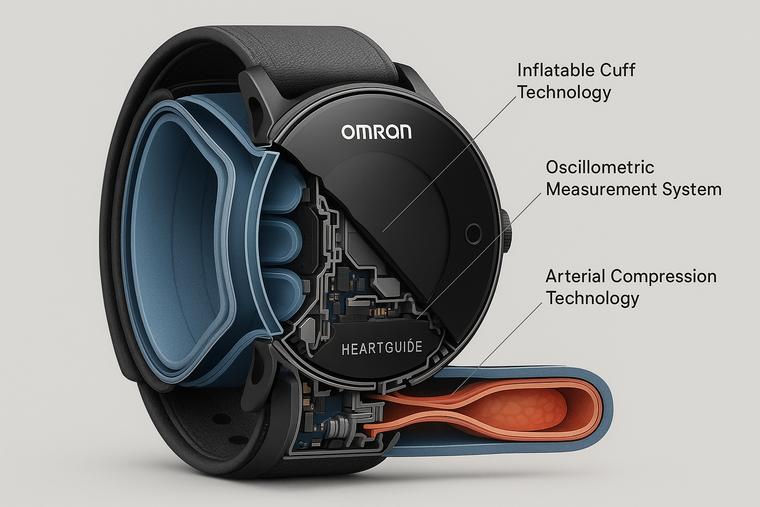 Omron HeartGuide Inflatable Cuff Technology Details
