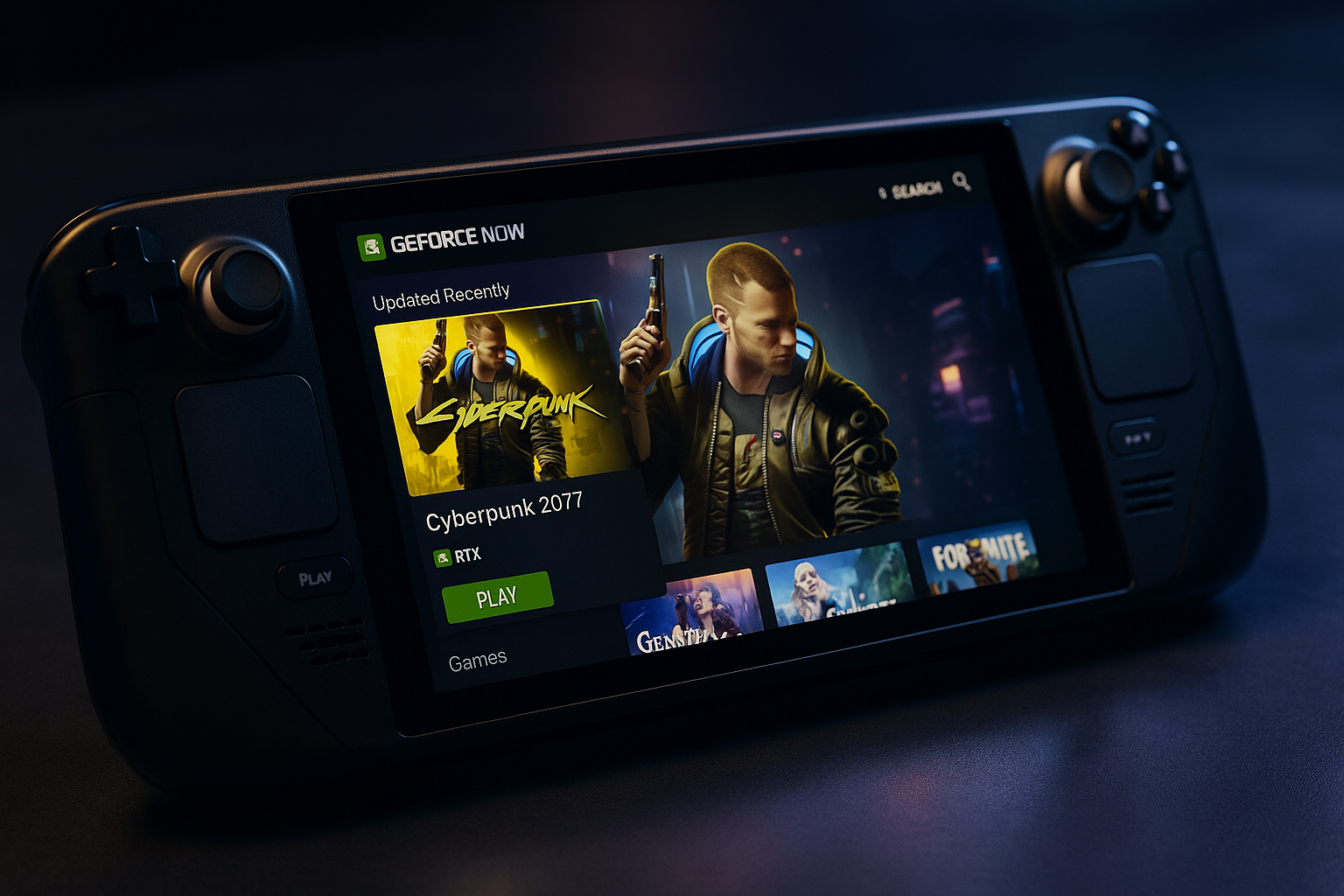 GeForce NOW su Steam Deck - Gaming di nuova generazione