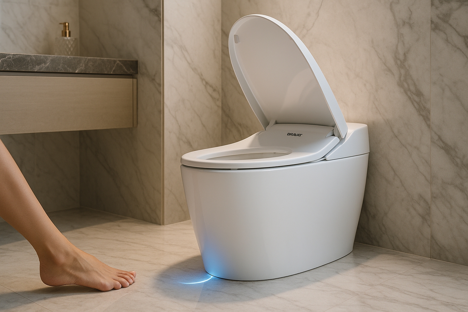 Foot Sensor Feature of BRAVAT Smart Toilet