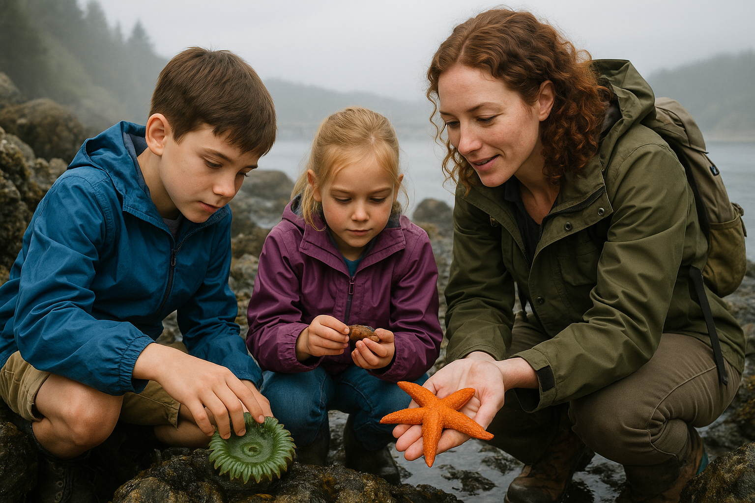 Examining individual tide pool creatures
