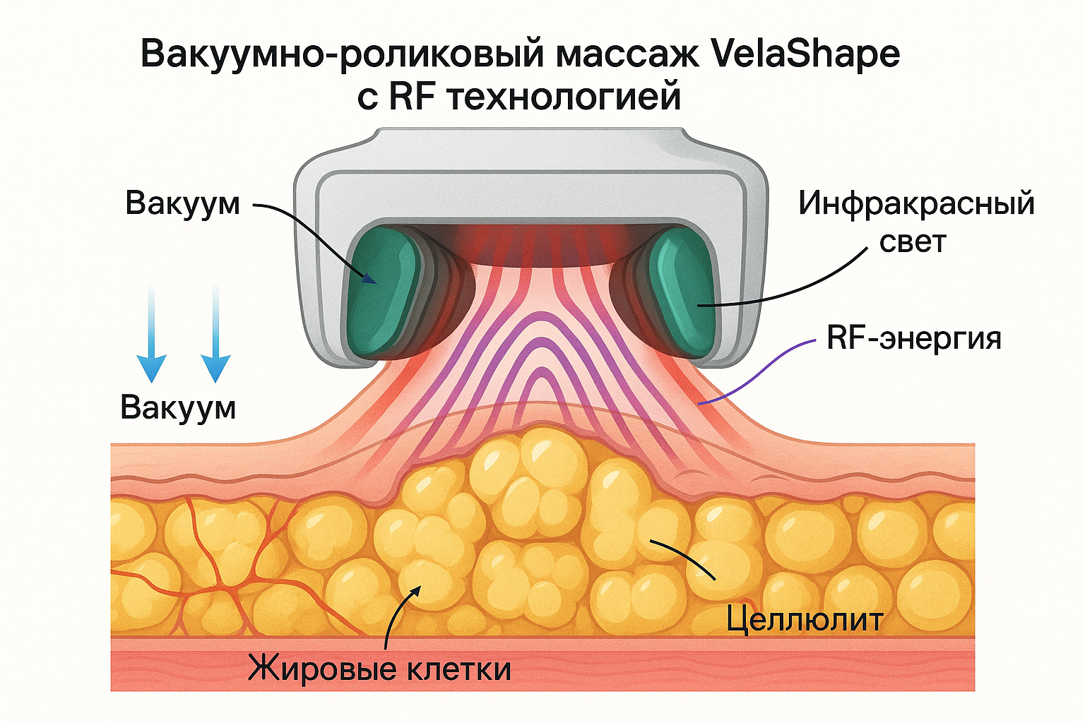 Принцип работы VelaShape V9