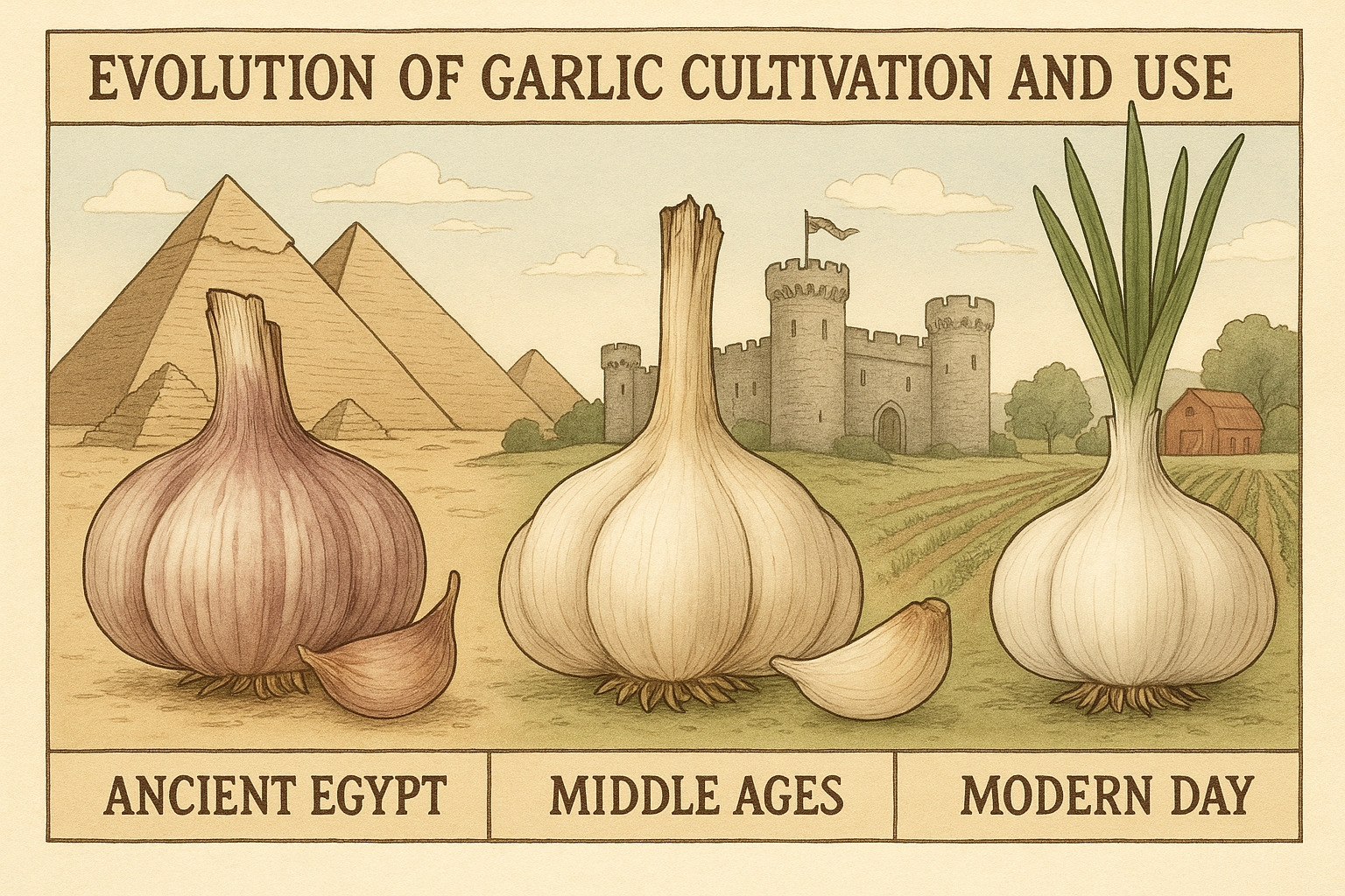 마늘의 역사적 여정