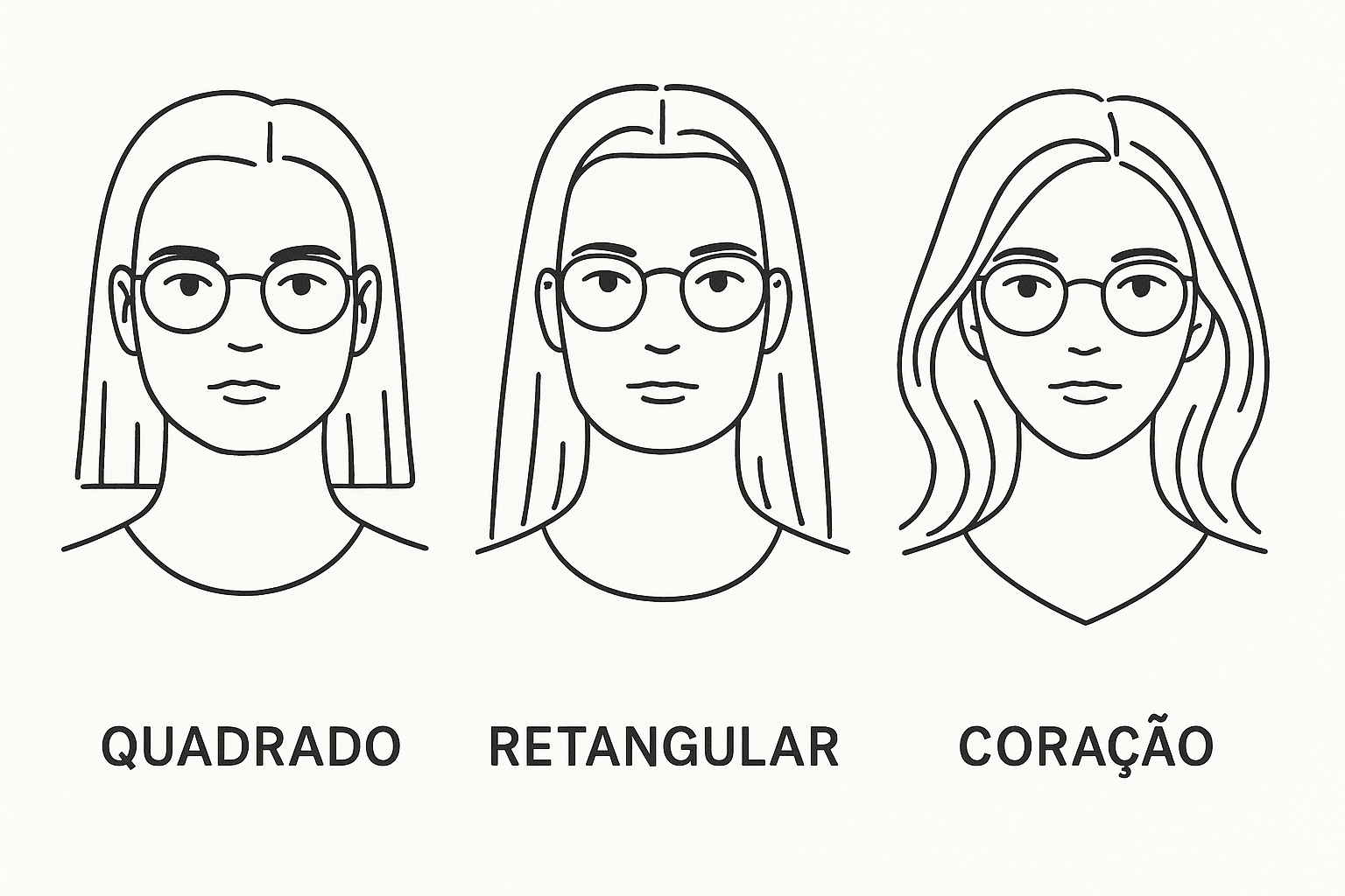 Formatos de rosto ideais para armação redonda