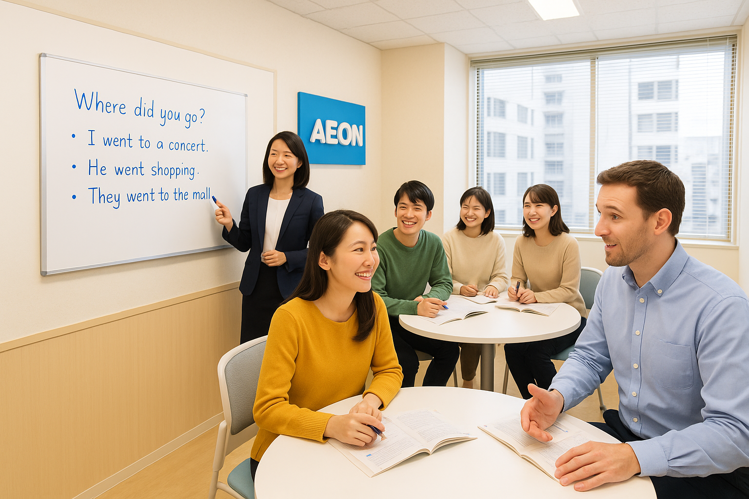 英会話イーオン品川駅前校のレッスン風景