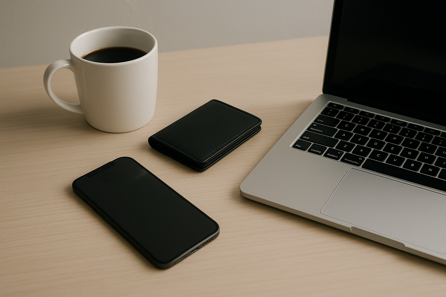 Minimalist workspace with SlenderVault