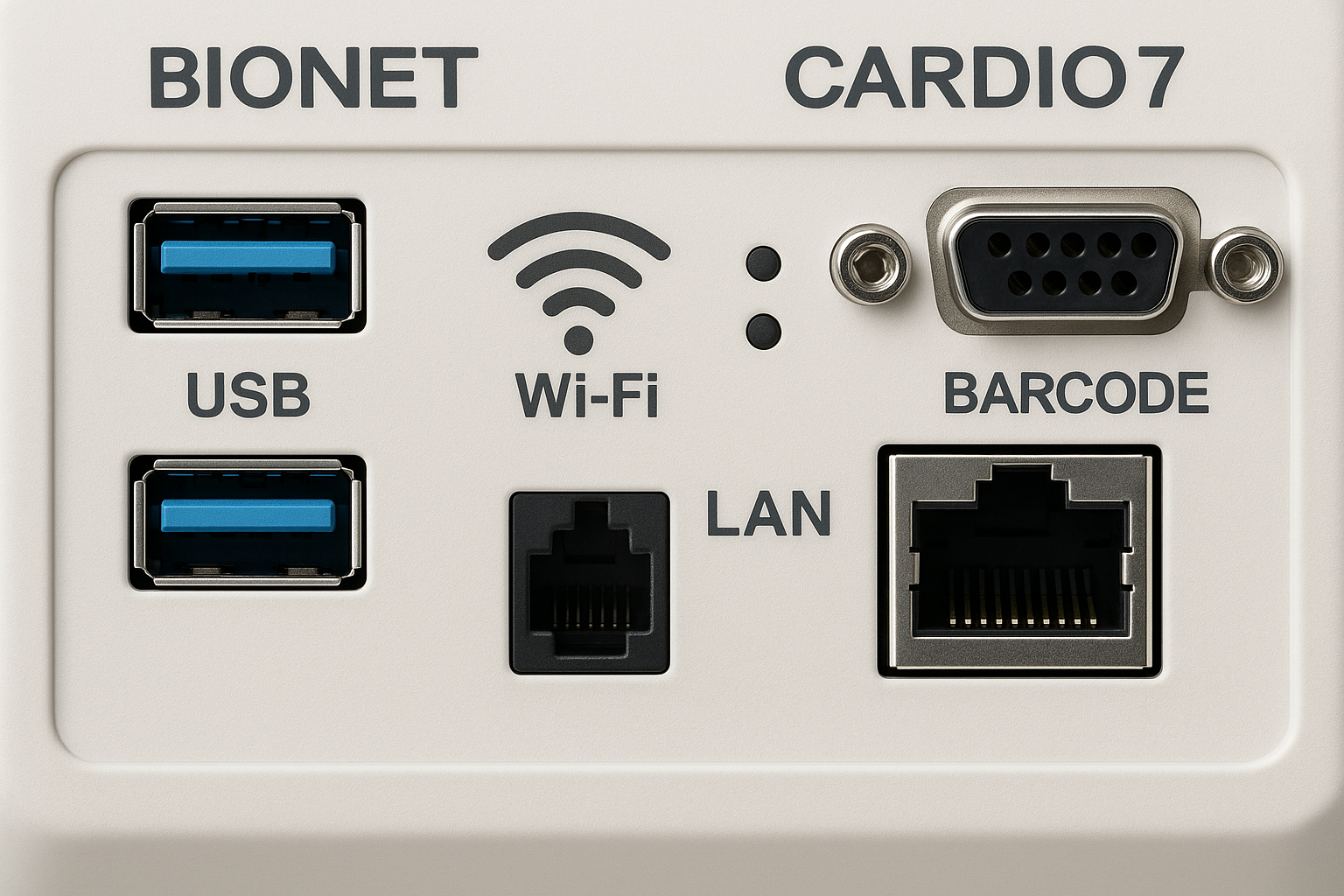 Bionet Cardio7 Connectivity Panel
