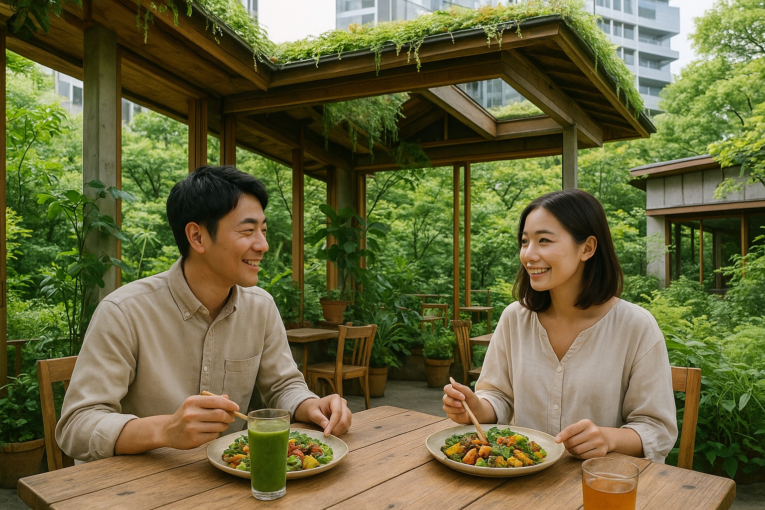 サステナブルカフェの風景