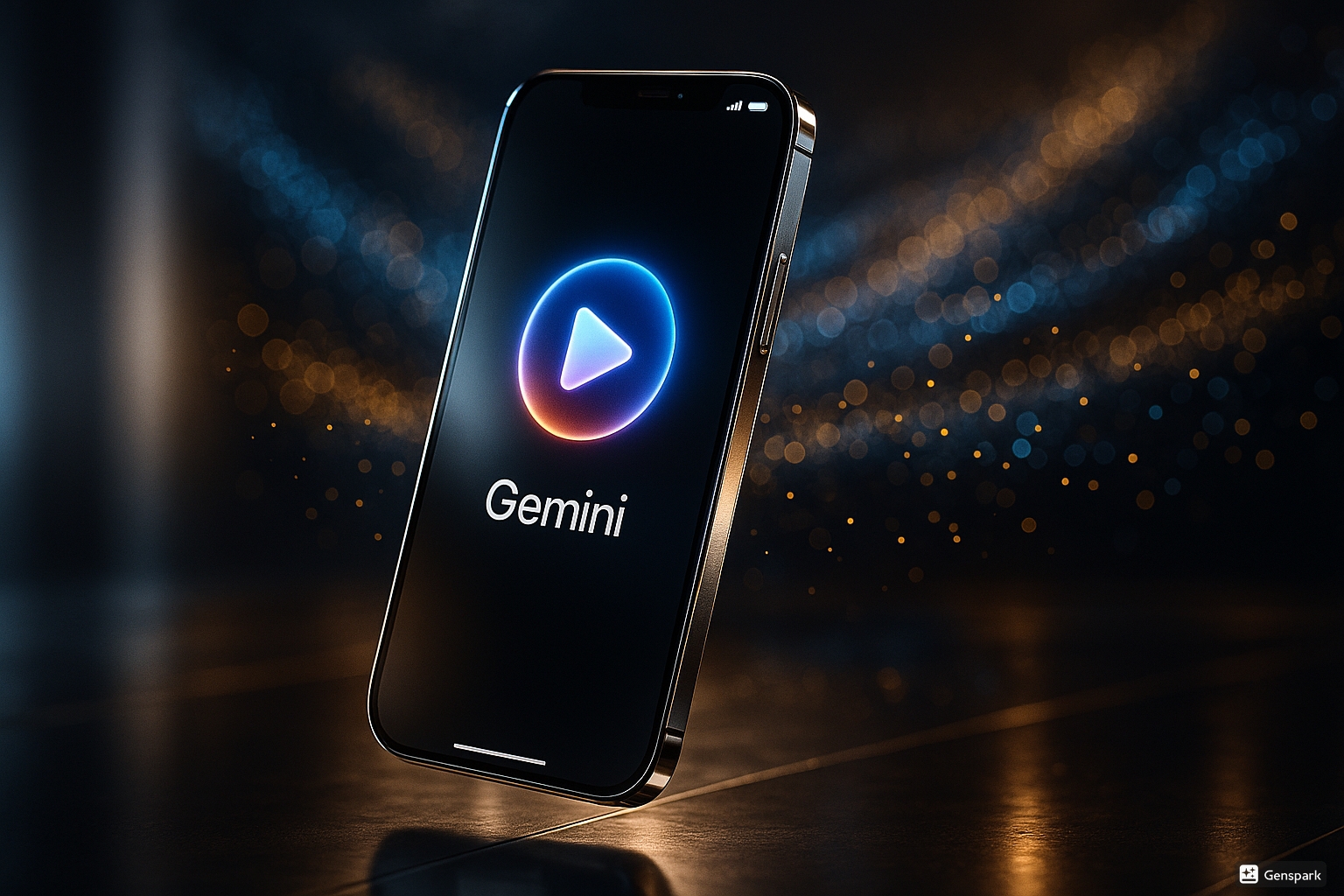 Smartphone con interfaccia Gemini e tecnologia AI video