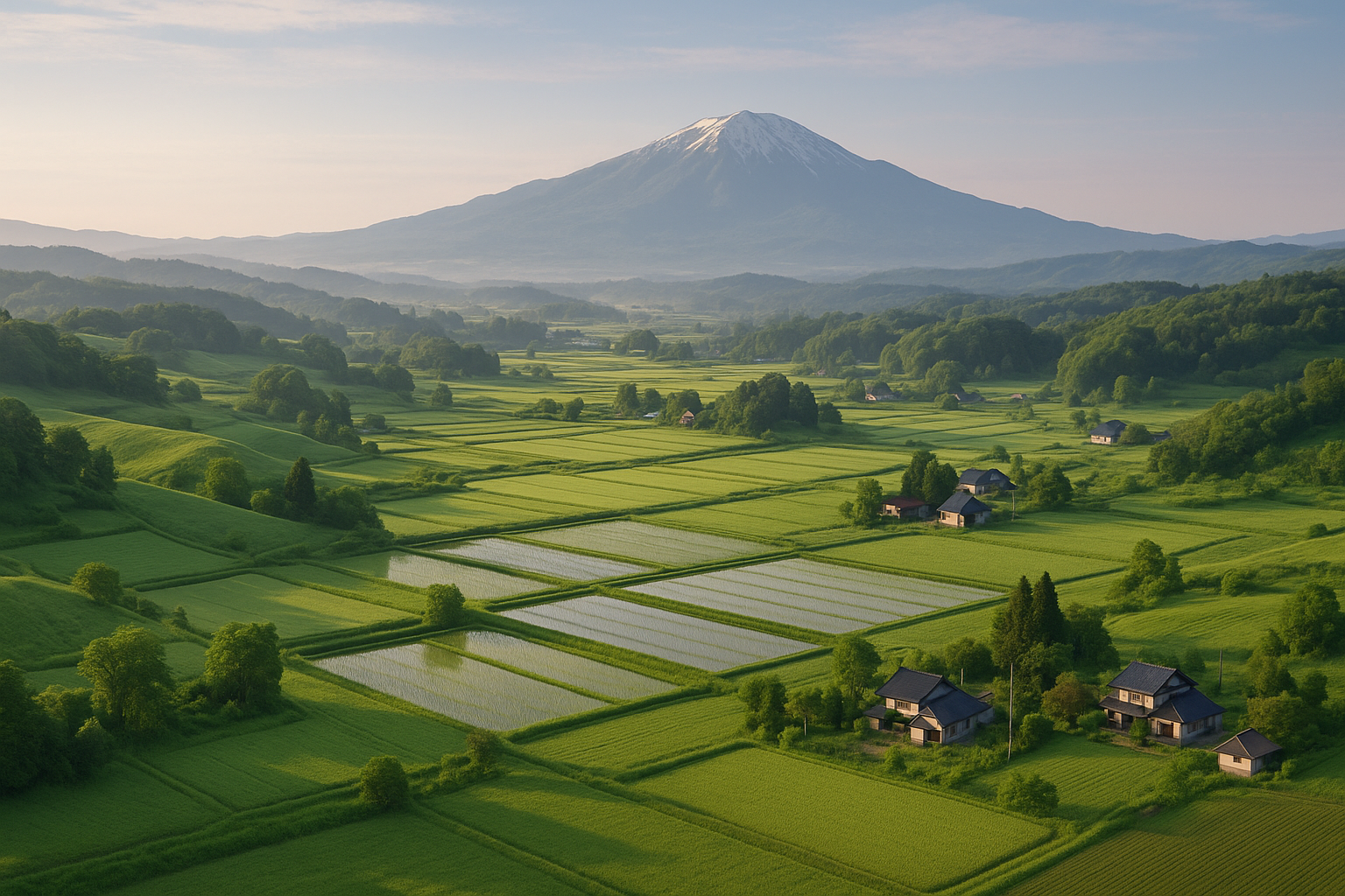 栗原市の美しい自然風景
