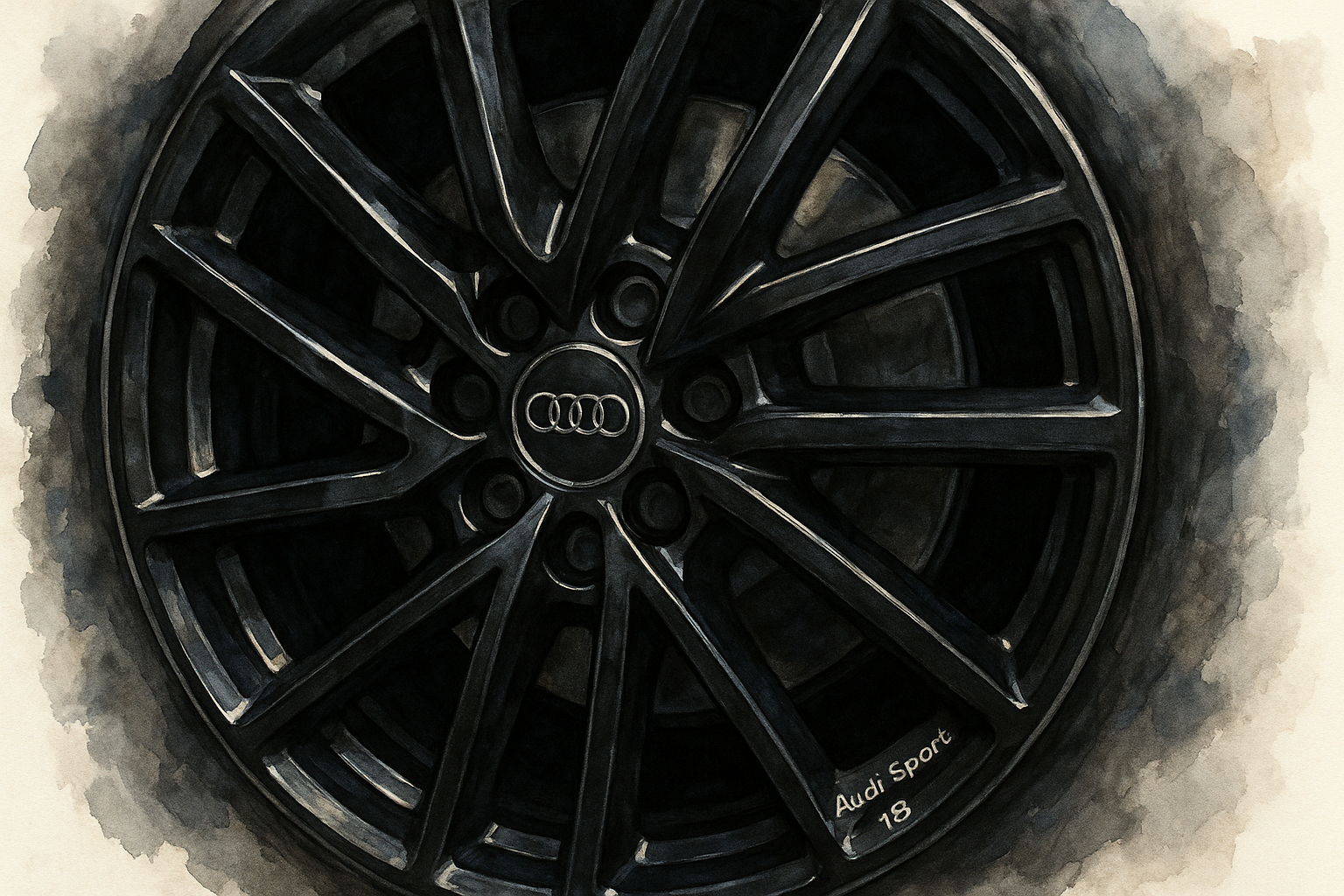 Audi Sport製ブラックアルミホイール