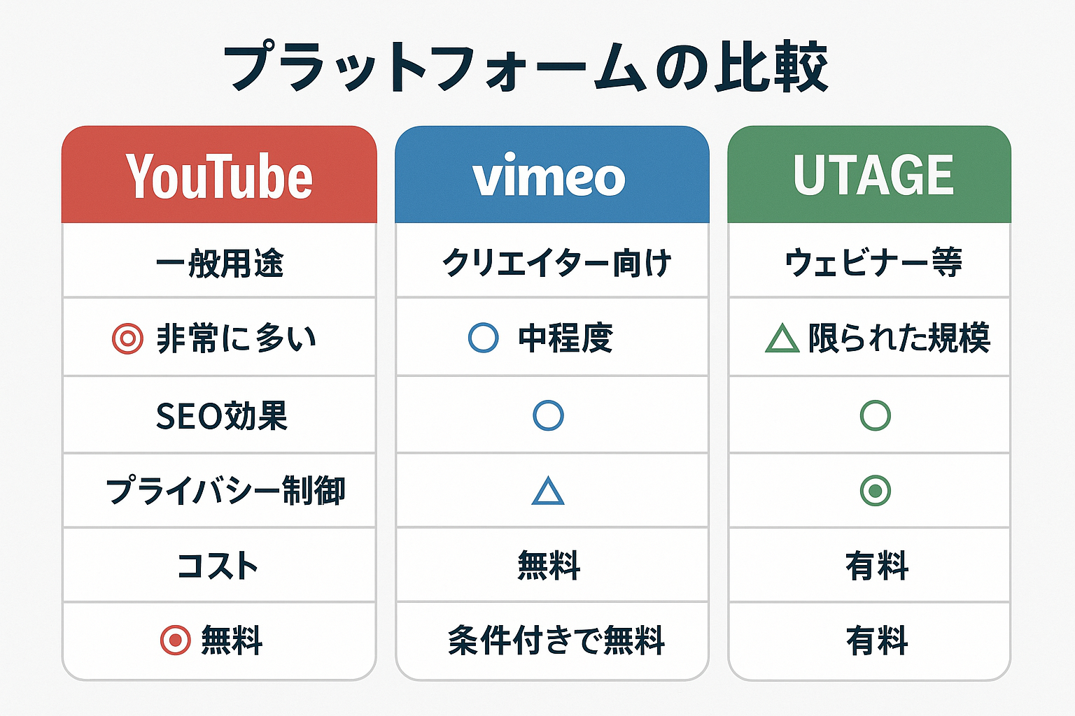 3プラットフォーム比較図