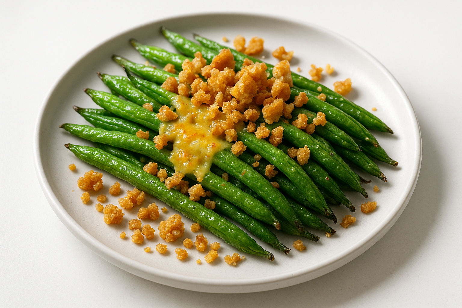Parmesan And Pork Rind Green Beans