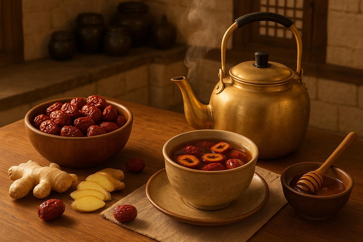 전통 대추차 만드는 과정