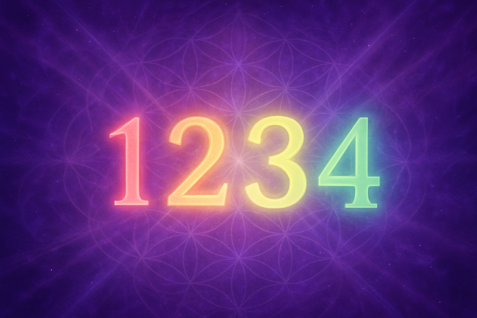 Energy visualization of Angel Number 1234