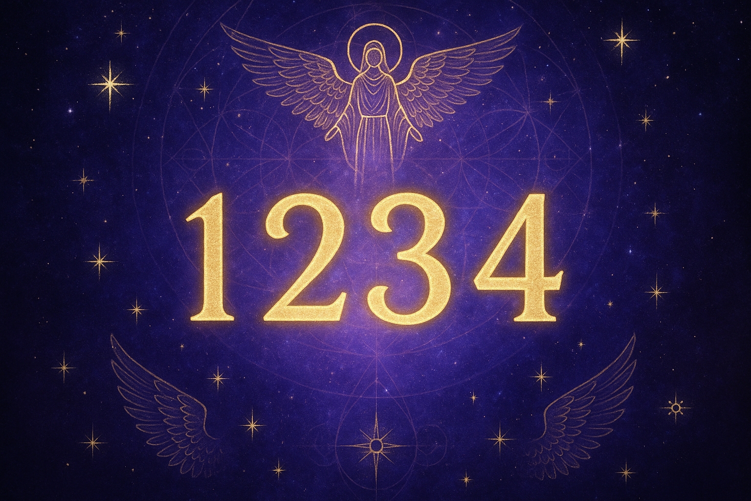Mystical representation of Angel Number 1234